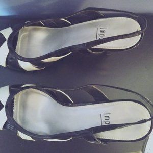 NIB IMPO Brand 9.5 M Black and white shoes